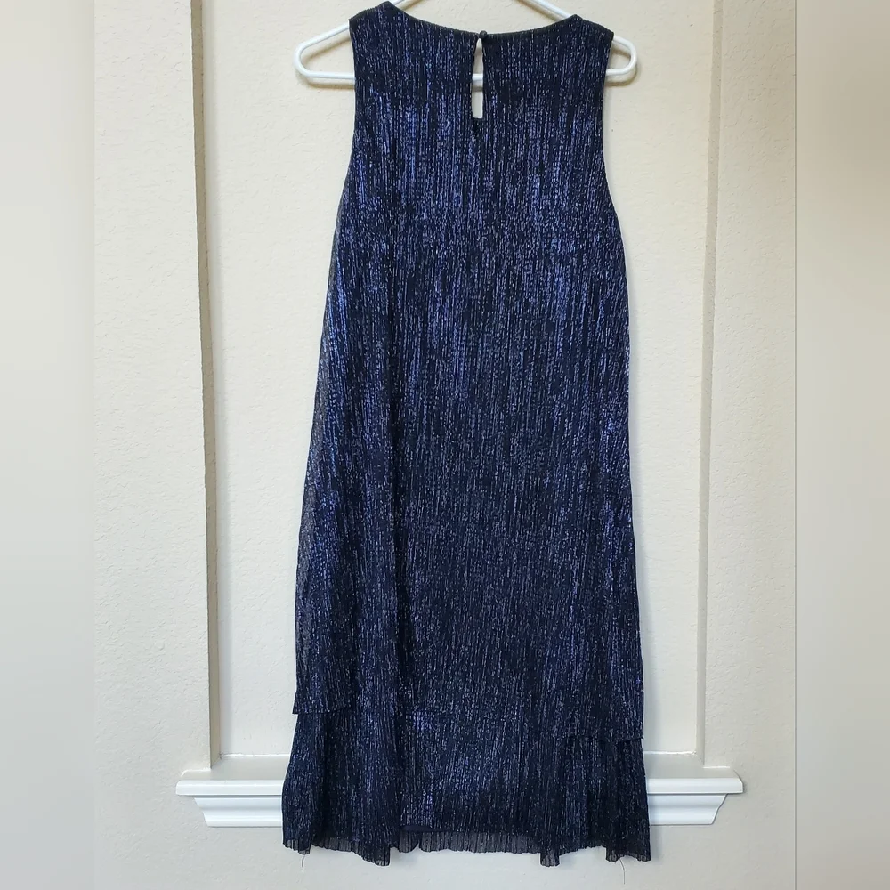 Jessica Howard Blue Metallic Cocktail Dress. Size 18W - Picture 5 of 9